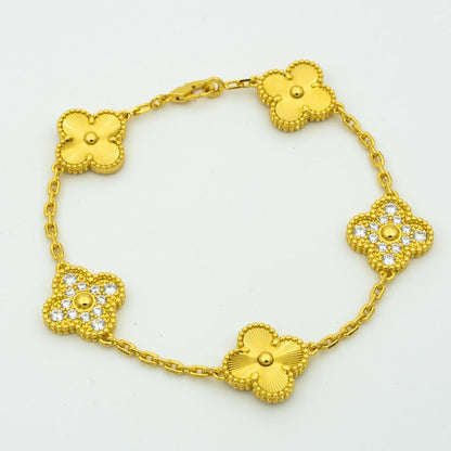 [Resenly Jewelry] CLOVER 5 MOTIF LASER BRACELET COLLECTION