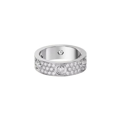 {"[Resenly Jewelry]LOVE 5.5MM FULL-PAVE 6-DIAMOND RING"}