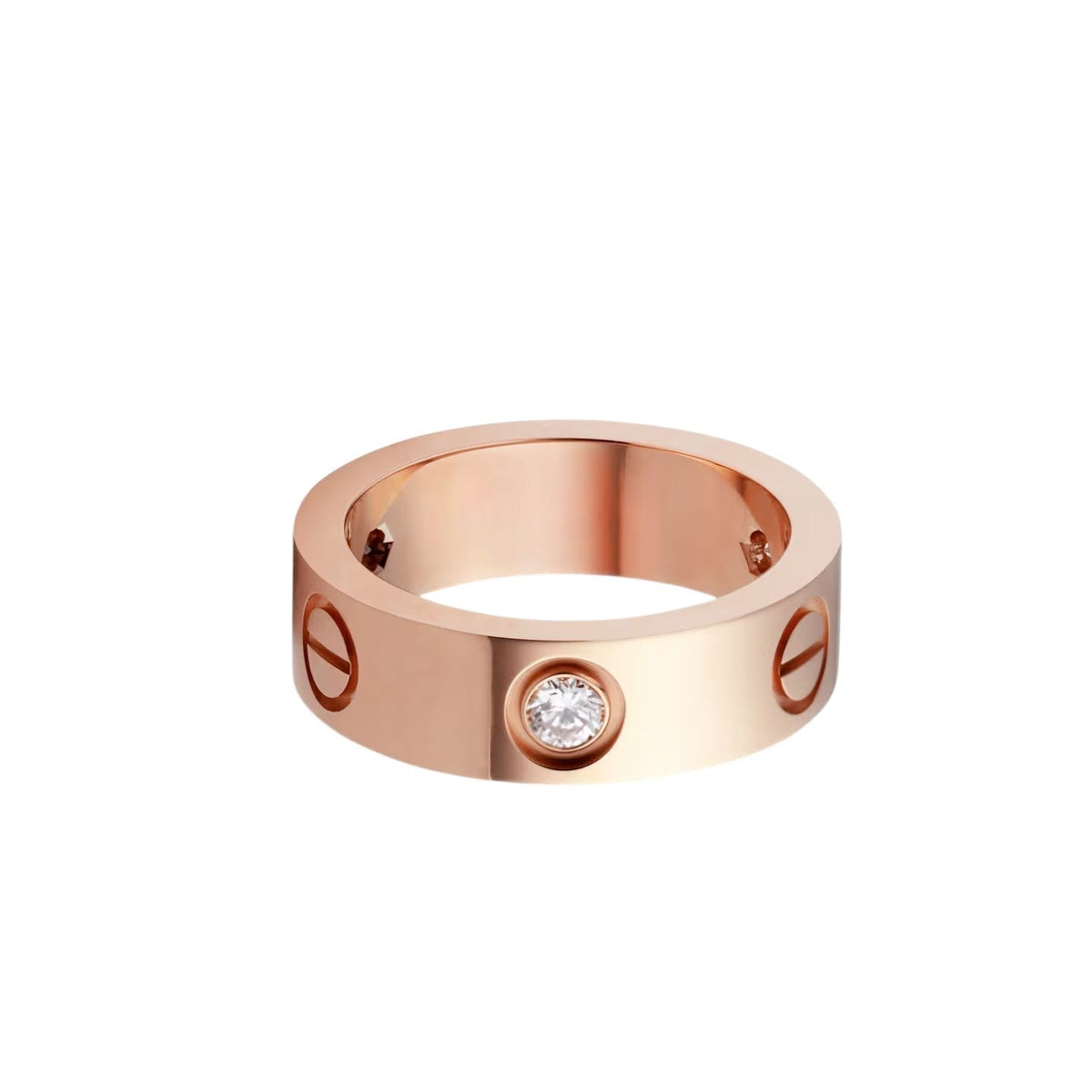 [Resenly Jewelry]LOVE 5.5MM 3 DIAMOND RING