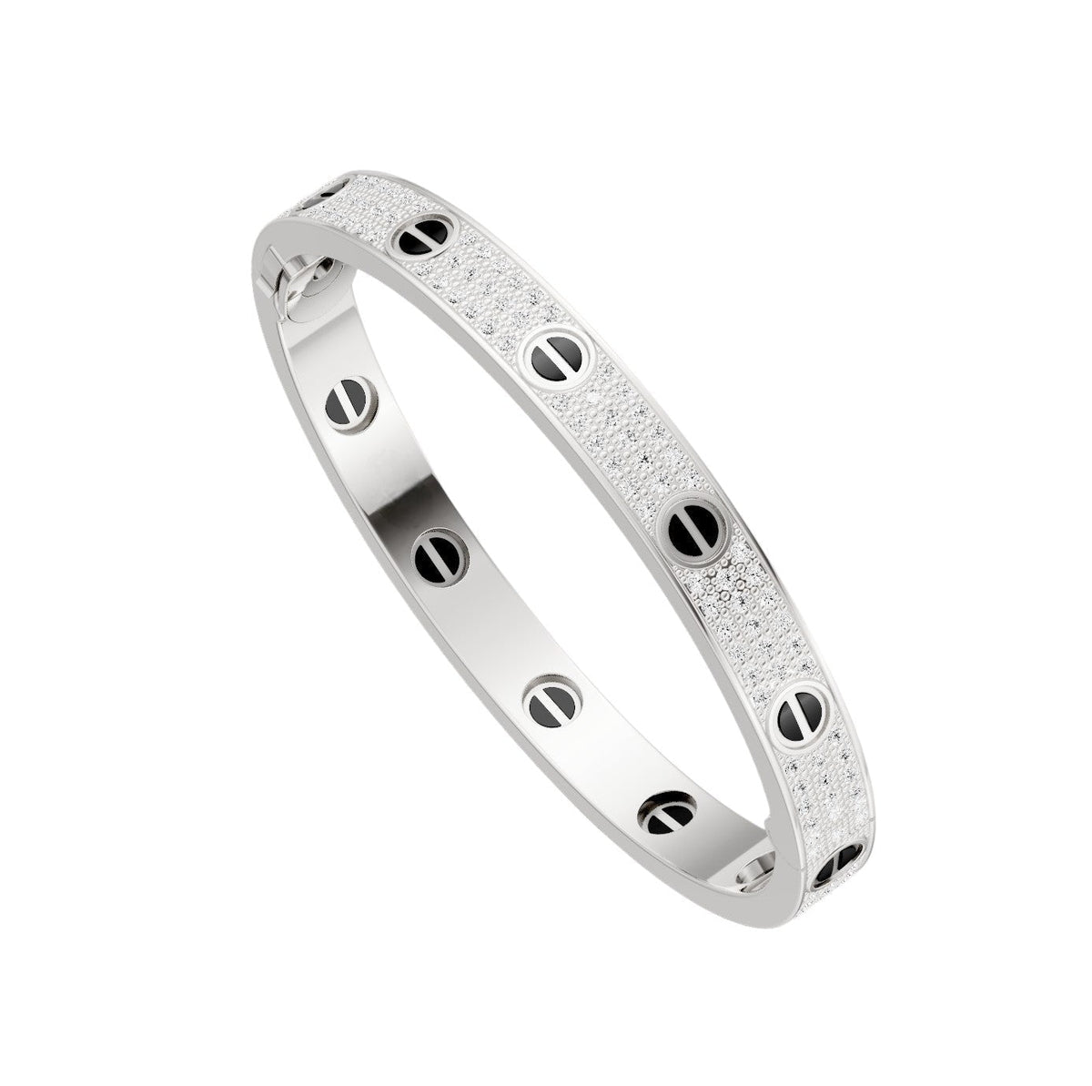 [Resenly Jewelry]LOVE BRACELET 6.1MM DIAMOND-PAVED CERAMIC