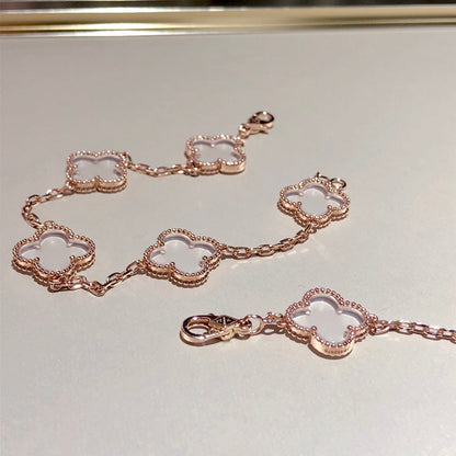 {
"Resenly Jewelry": "リゼンリー・ジュエリー",
"CLOVER 5 MOTIF ROCK CRYSTAL BRACELET": "クローバー 5モチーフ ロッククリスタル ブレスレット"
}