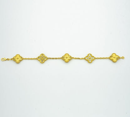 [Resenly Jewelry] CLOVER 5 MOTIF LASER BRACELET COLLECTION