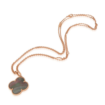 [Resenly Jewelry]CLOVER 25MM GOLD DARK MOP BIG CLOVER NECKLACE