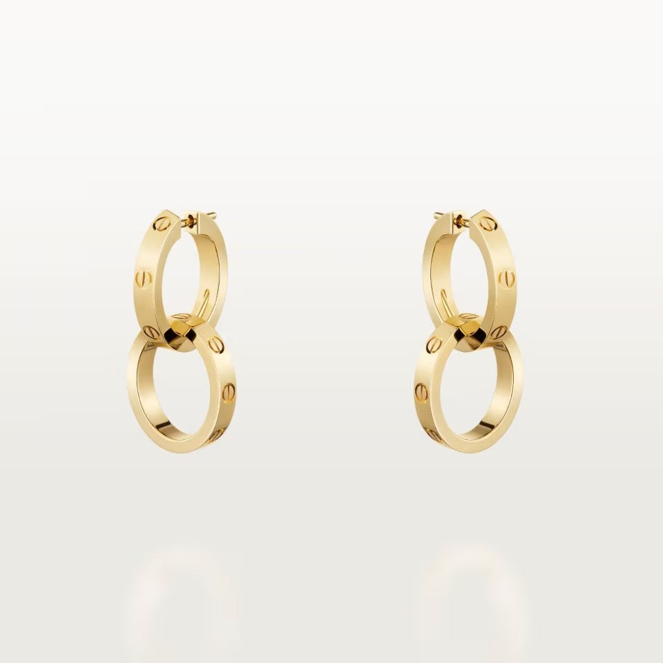 [Resenly Jewelry]LOVE 3.3MM ダングルピアス