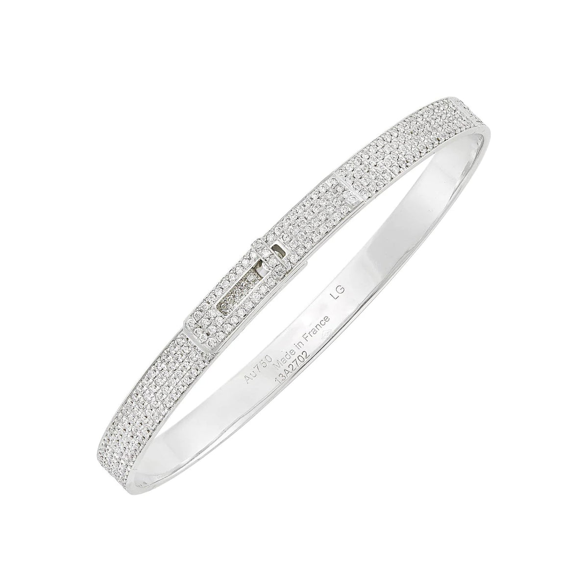 [Resenly Jewelry]HM KELLY BRACELET IN SILVER AND FULL PAVE DIAMOND