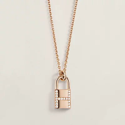 [Resenly Jewelry]HM ADVANCED NICHE LOCK HEAD NECKLACE DIAMONDS