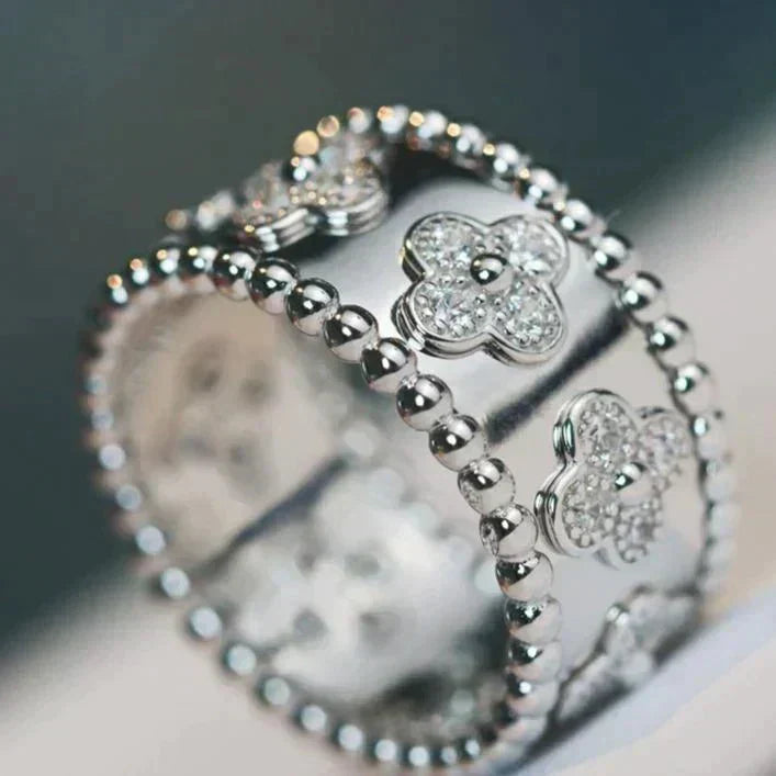 [Resenly Jewelry]CLOVER KALEIDOSCOPE RING 10MM