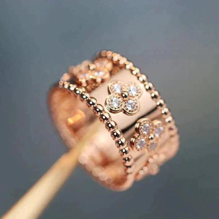 [Resenly Jewelry]CLOVER KALEIDOSCOPE RING 10MM