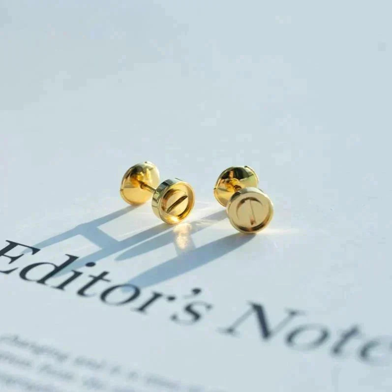 [Resenly Jewelry]LOVE EARRINGS GOLD 10MM