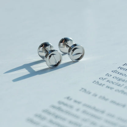 [Resenly Jewelry]LOVE EARRINGS SILVER 10MM