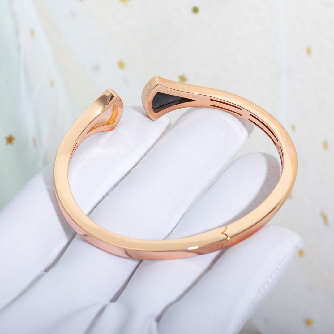 [Resenly Jewelry]DREAM BRACELET OPEN PINK GOLD MOP