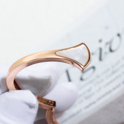 [Resenly Jewelry]DREAM BRACELET OPEN PINK GOLD MOP
