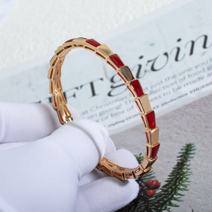 [Resenly Jewelry]セルペンティ ブレスレット ピンクゴールド ルベライト