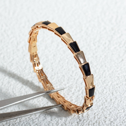 [Resenly Jewelry]SERPENTI BRACELET PINK GOLD ONYX