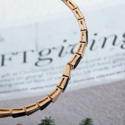 [Resenly Jewelry]SERPENTI BRACELET PINK GOLD ONYX