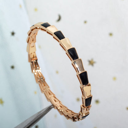 [Resenly Jewelry]SERPENTI BRACELET PINK GOLD ONYX