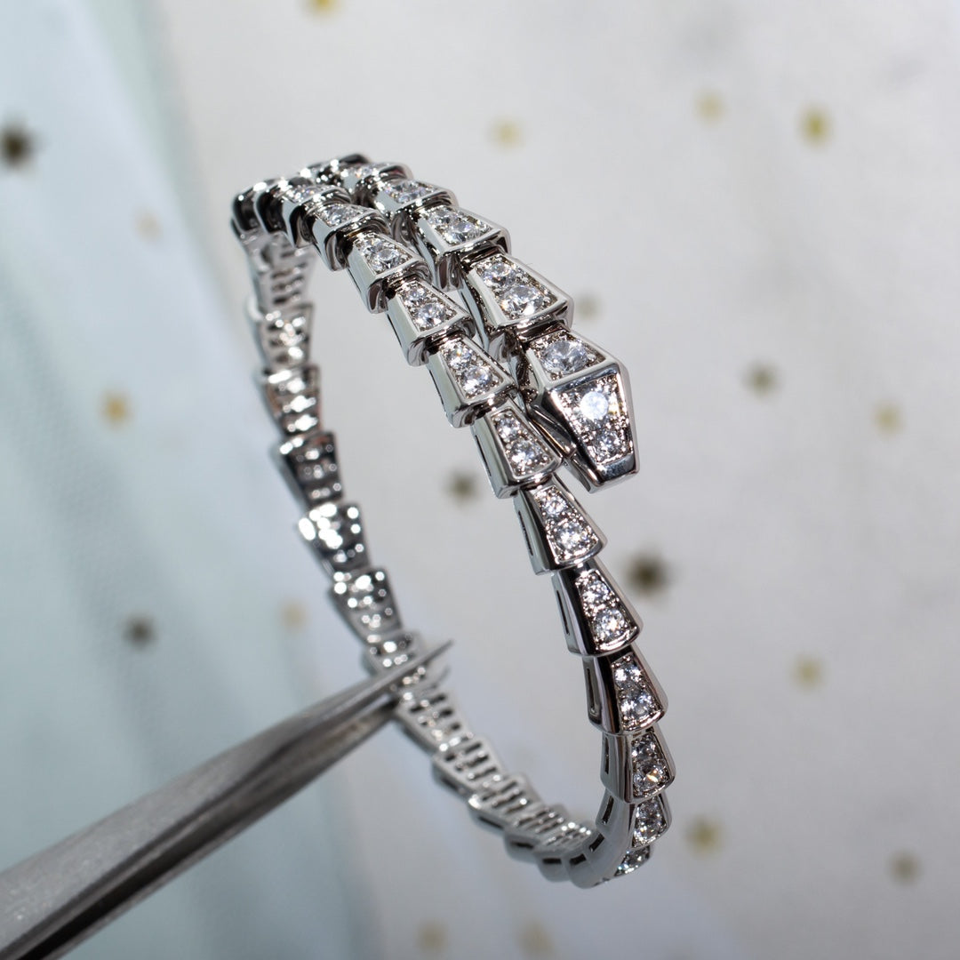 [Resenly Jewelry]SERPENTI BRACELET 6MM SILVER DIAMOND