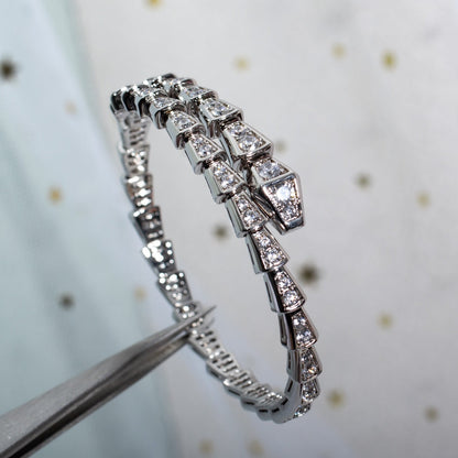 [Resenly Jewelry]SERPENTI BRACELET 6MM SILVER DIAMOND
