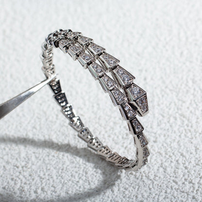 [Resenly Jewelry]SERPENTI BRACELET 6MM SILVER DIAMOND