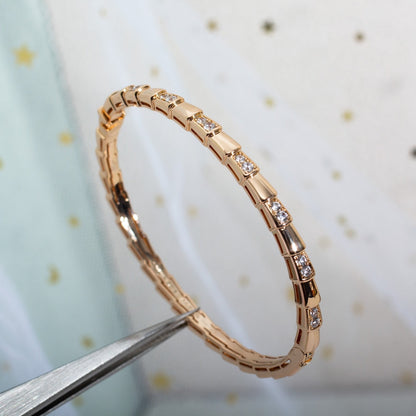 [Resenly Jewelry]SERPENTI BRACELET PINK GOLD DIAMOND