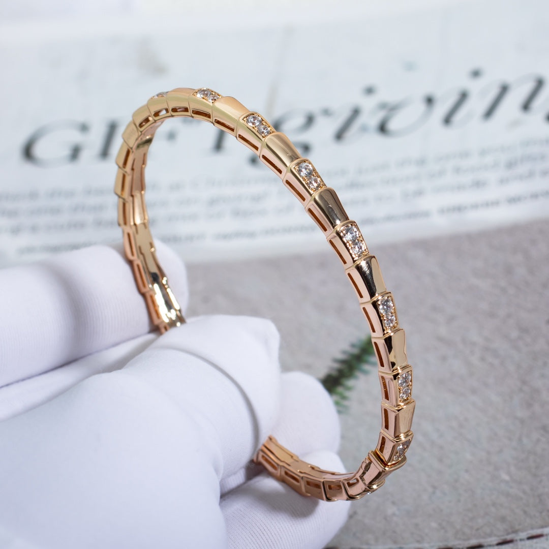 [Resenly Jewelry]SERPENTI BRACELET PINK GOLD DIAMOND