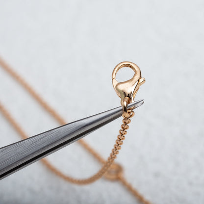 [Resenly Jewelry]PARENTESI NECKLACE PINK GOLD