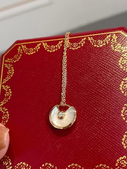 [Resenly Jewelry]AMULETTE ROSE GOLD MOP NECKLACE