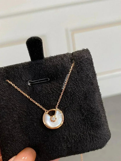 [Resenly Jewelry]AMULETTE ROSE GOLD MOP NECKLACE