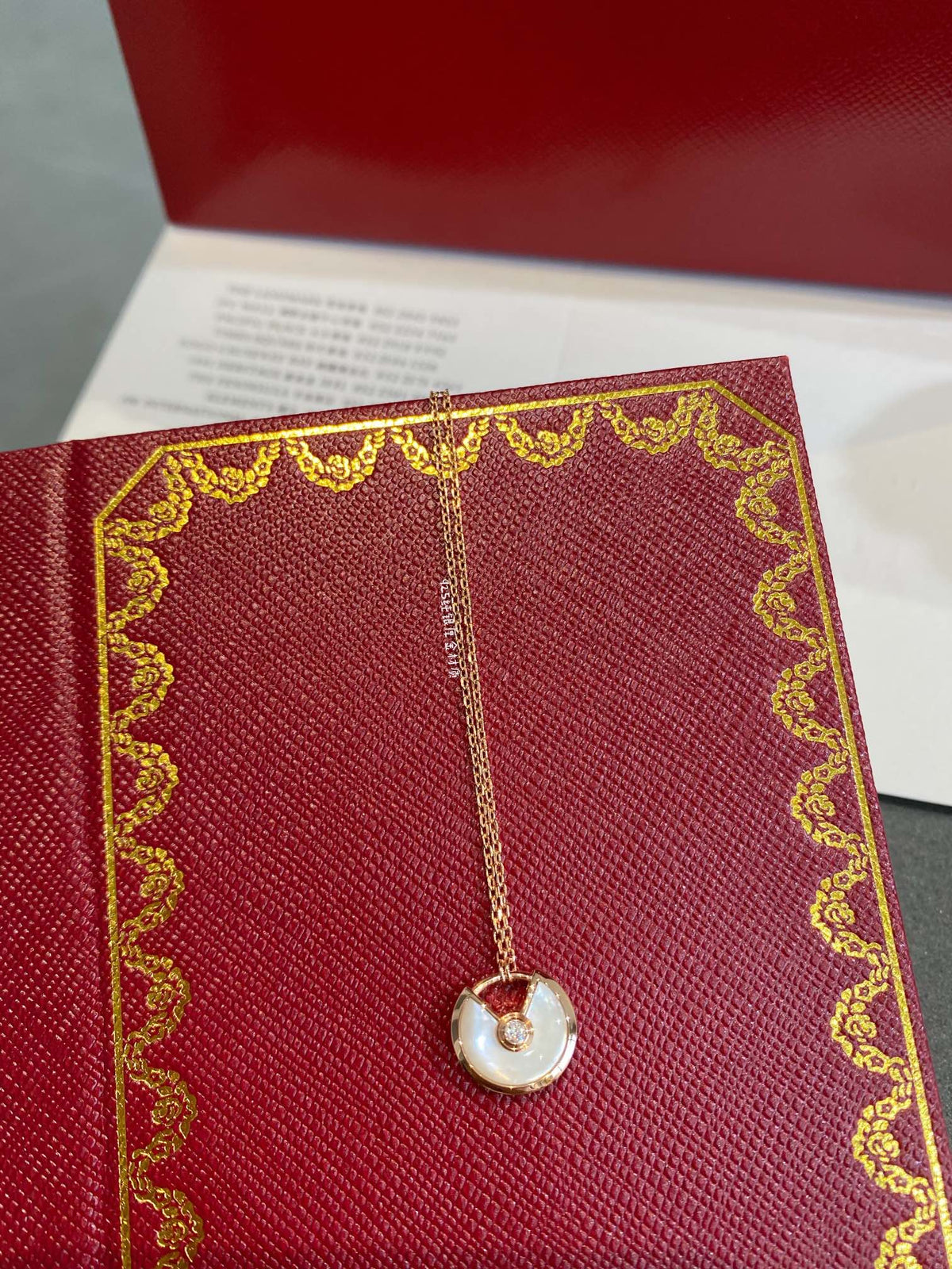 [Resenly Jewelry]AMULETTE ROSE GOLD MOP NECKLACE