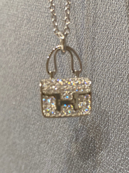 [Resenly Jewelry]CONSTANCE PEDANT DIAMOND NECKLACE