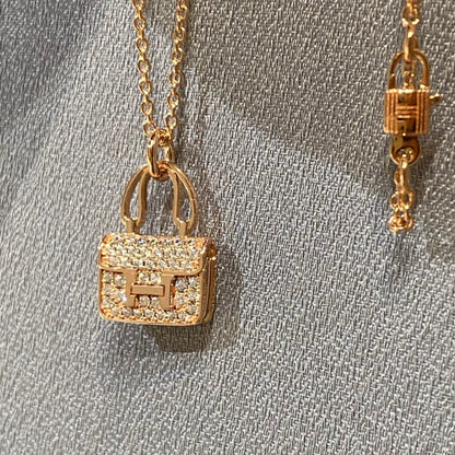 [Resenly Jewelry]CONSTANCE PEDANT DIAMOND NECKLACE