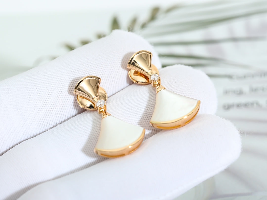 [Resenly Jewelry]DREAM MOP PINK GOLD EARRINGS