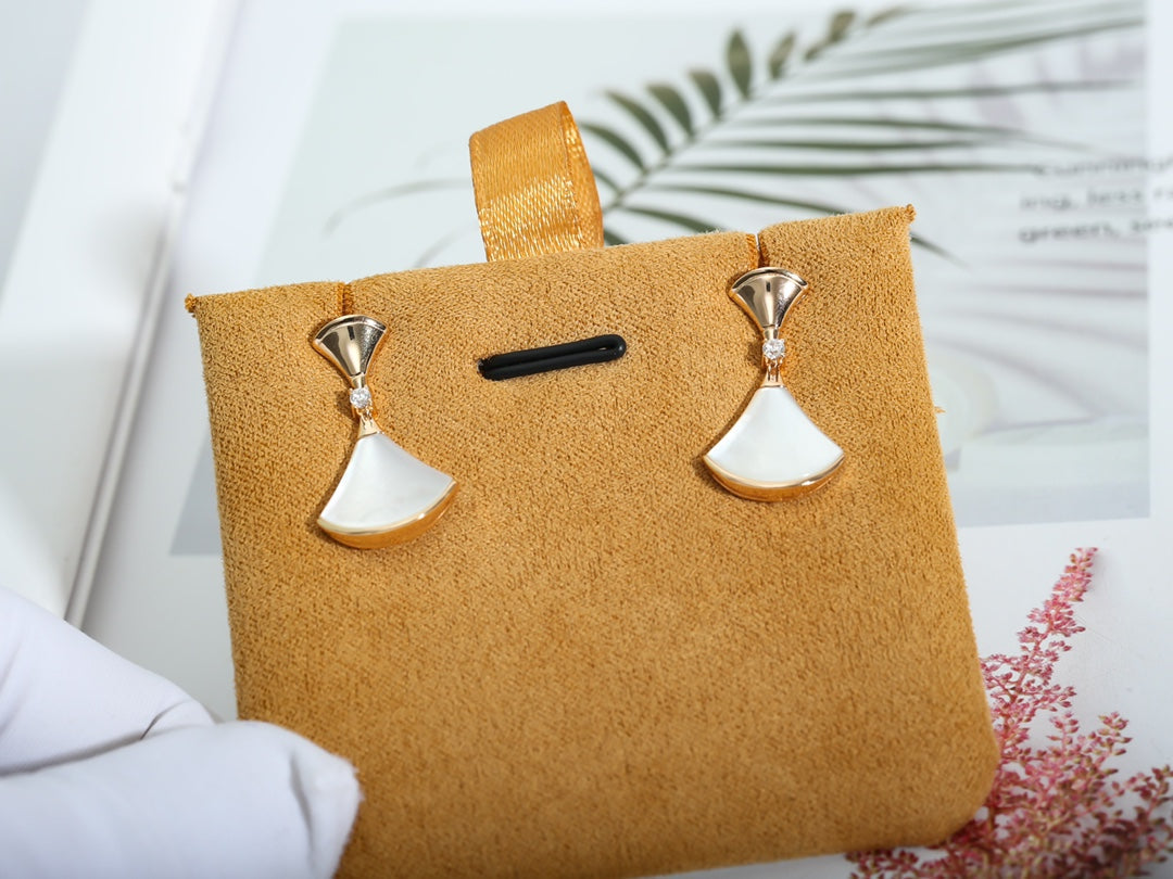 [Resenly Jewelry]DREAM MOP PINK GOLD EARRINGS