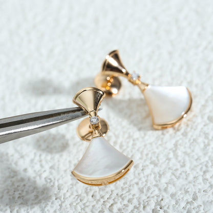 [Resenly Jewelry]DREAM MOP PINK GOLD EARRINGS