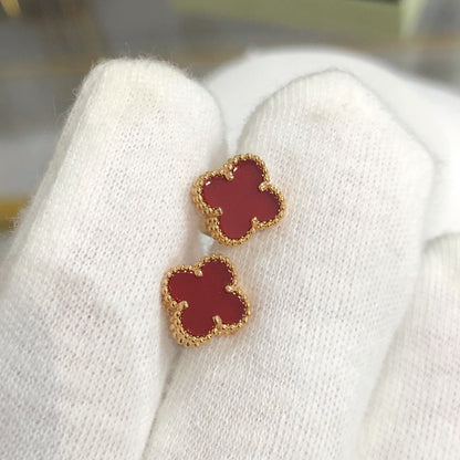 [Resenly Jewelry]クローバーミニゴールドピアス