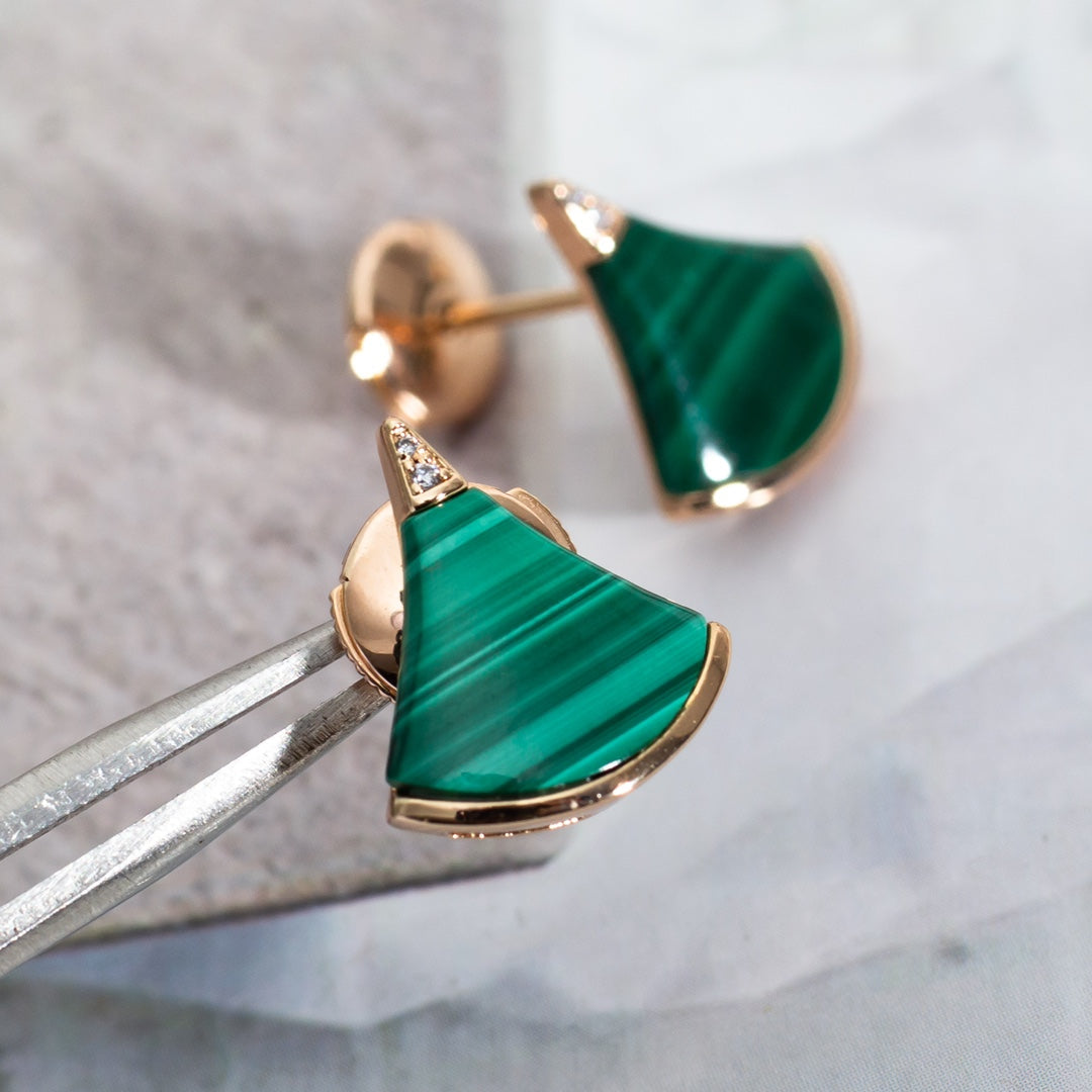 [Resenly Jewelry]DIVAS DREAM EARRINGS PINK GOLD