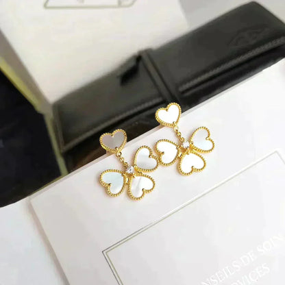 {"[Resenly Jewelry]CLOVER SWEET WHITE MOP EARRINGS"}
