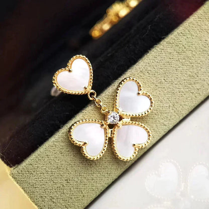 {"[Resenly Jewelry]CLOVER SWEET WHITE MOP EARRINGS"}
