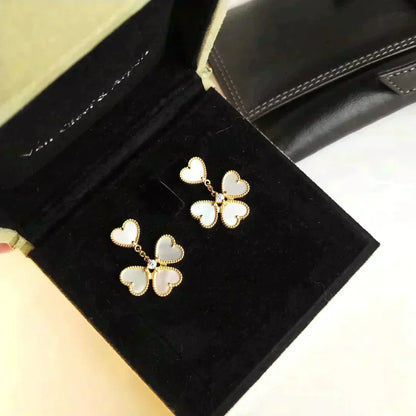 {"[Resenly Jewelry]CLOVER SWEET WHITE MOP EARRINGS"}