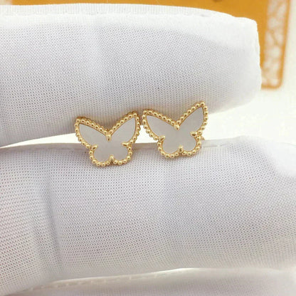 [Resenly Jewelry]SWEET BUTTERFLY MOP EARSTUDS