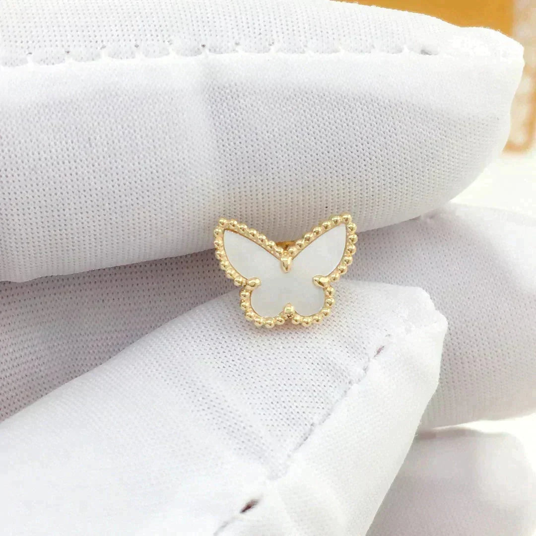[Resenly Jewelry]SWEET BUTTERFLY MOP EARSTUDS