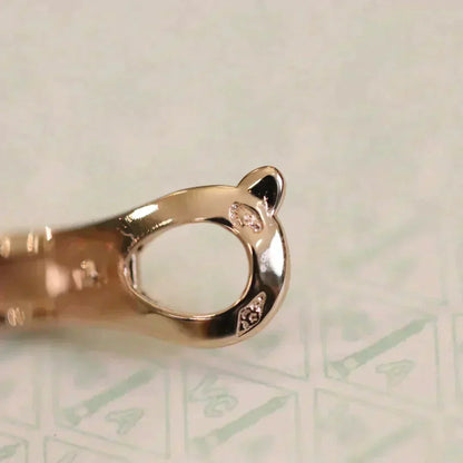 [Resenly Jewelry]CLOVER MEDIUM 1 MOTIFS FUll DIAMOND EARRINGS