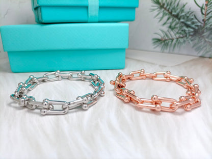 [Resenly Jewelry]HARDWEAR BRACELET PINK GOLD AND SILVER