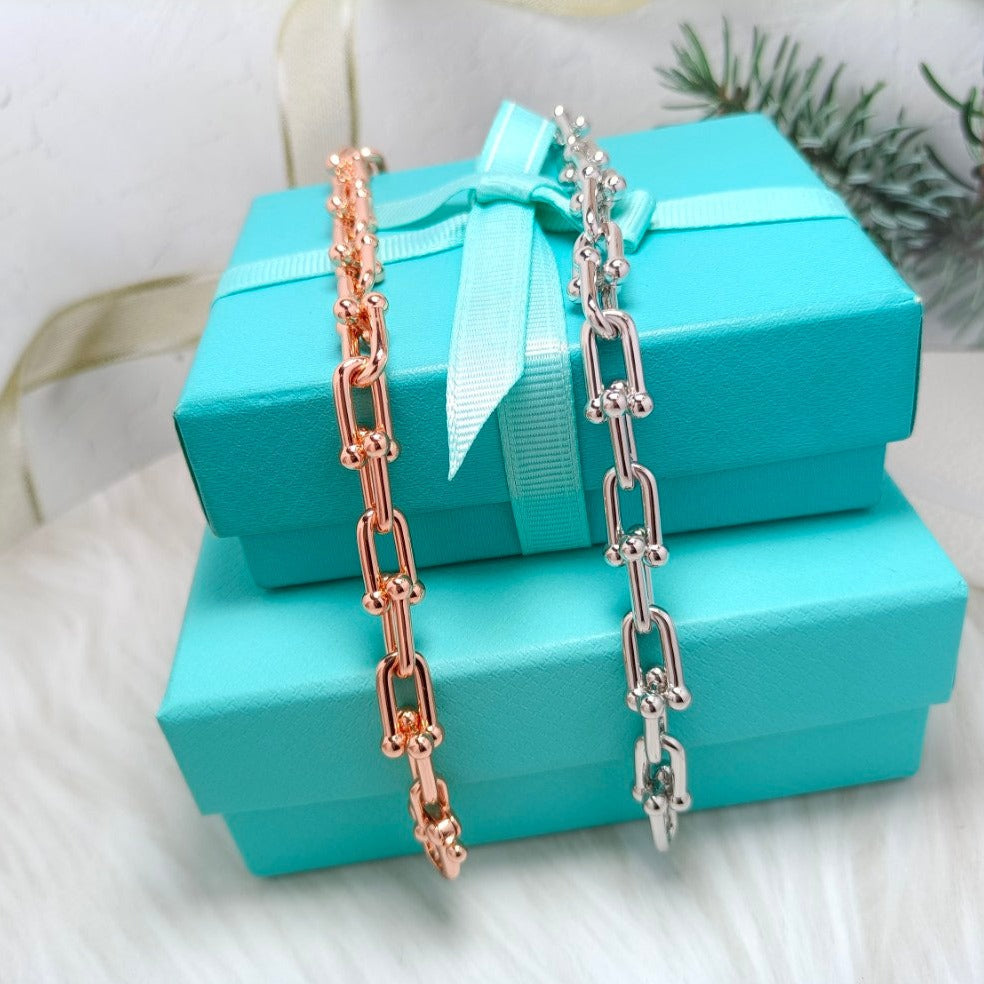 [Resenly Jewelry]HARDWEAR BRACELET PINK GOLD AND SILVER