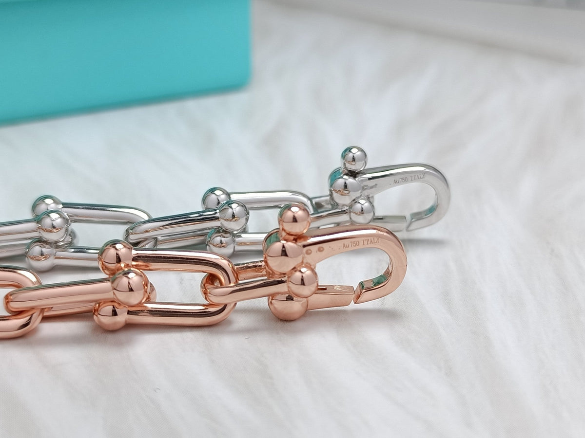 [Resenly Jewelry]HARDWEAR BRACELET PINK GOLD AND SILVER