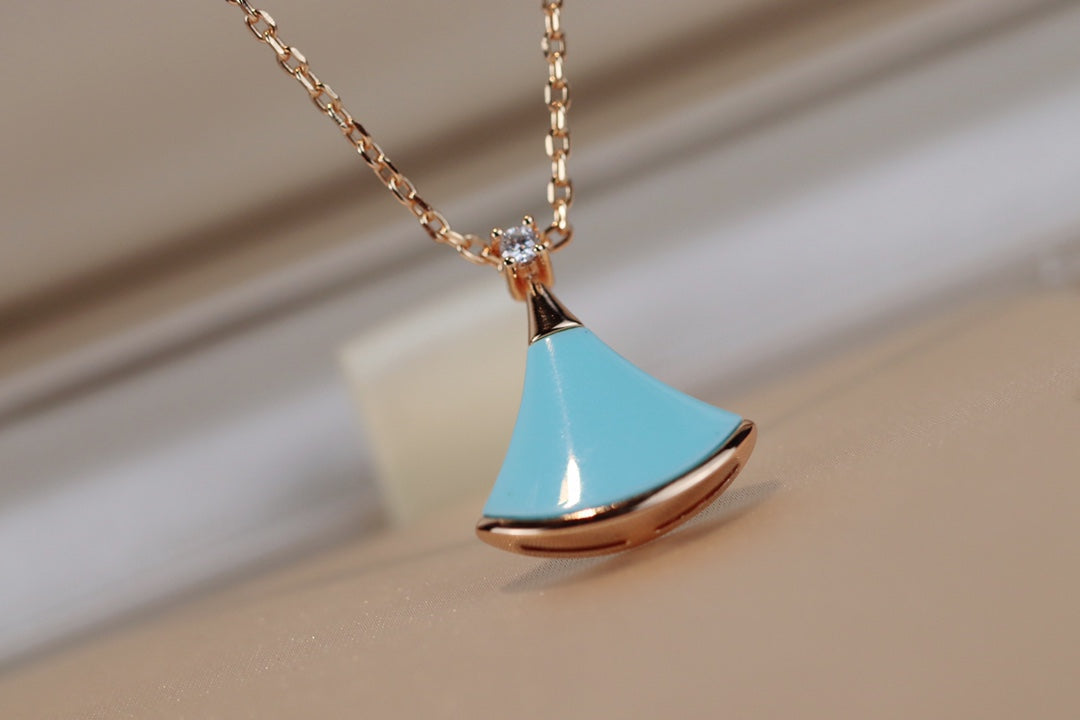 [Resenly Jewelry]DREAM NECKLACE TURQUOISE PINK GOLD