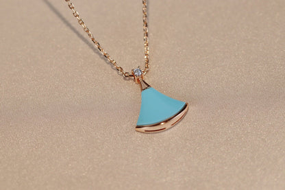 [Resenly Jewelry]DREAM NECKLACE TURQUOISE PINK GOLD