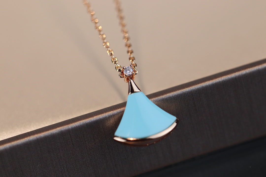 [Resenly Jewelry]DREAM NECKLACE TURQUOISE PINK GOLD