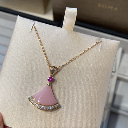 [Resenly Jewelry]DREAM NECKLACE PINK OPAL