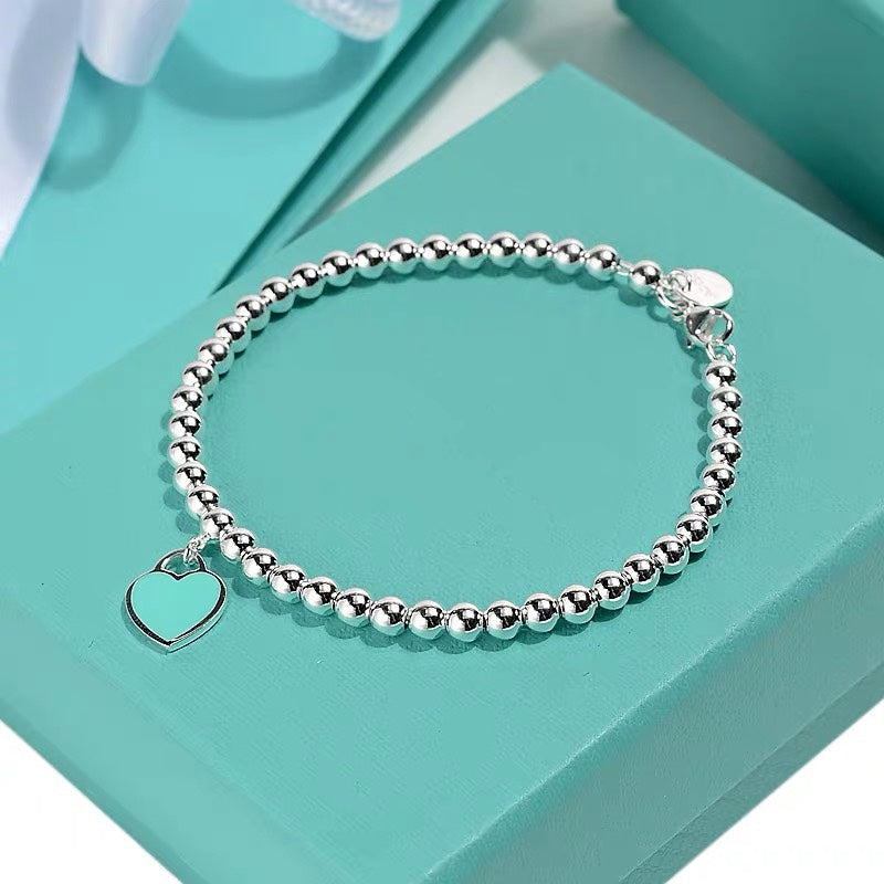 [Resenly Jewelry]MINI HEART BRACELET SILVER